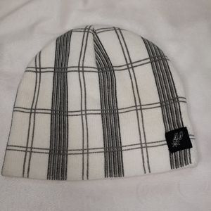 San Antonio Spurs Beanie Black/Gray Plaid Stripes Knit Hat